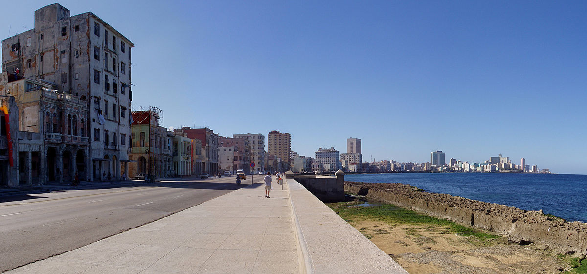 Enlarged view: El Malecón de La Habana (CC-BY-SA-3.0 Wikimedia)
