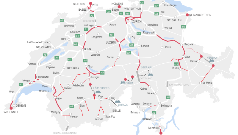 Congestion map Winter 2019/2020