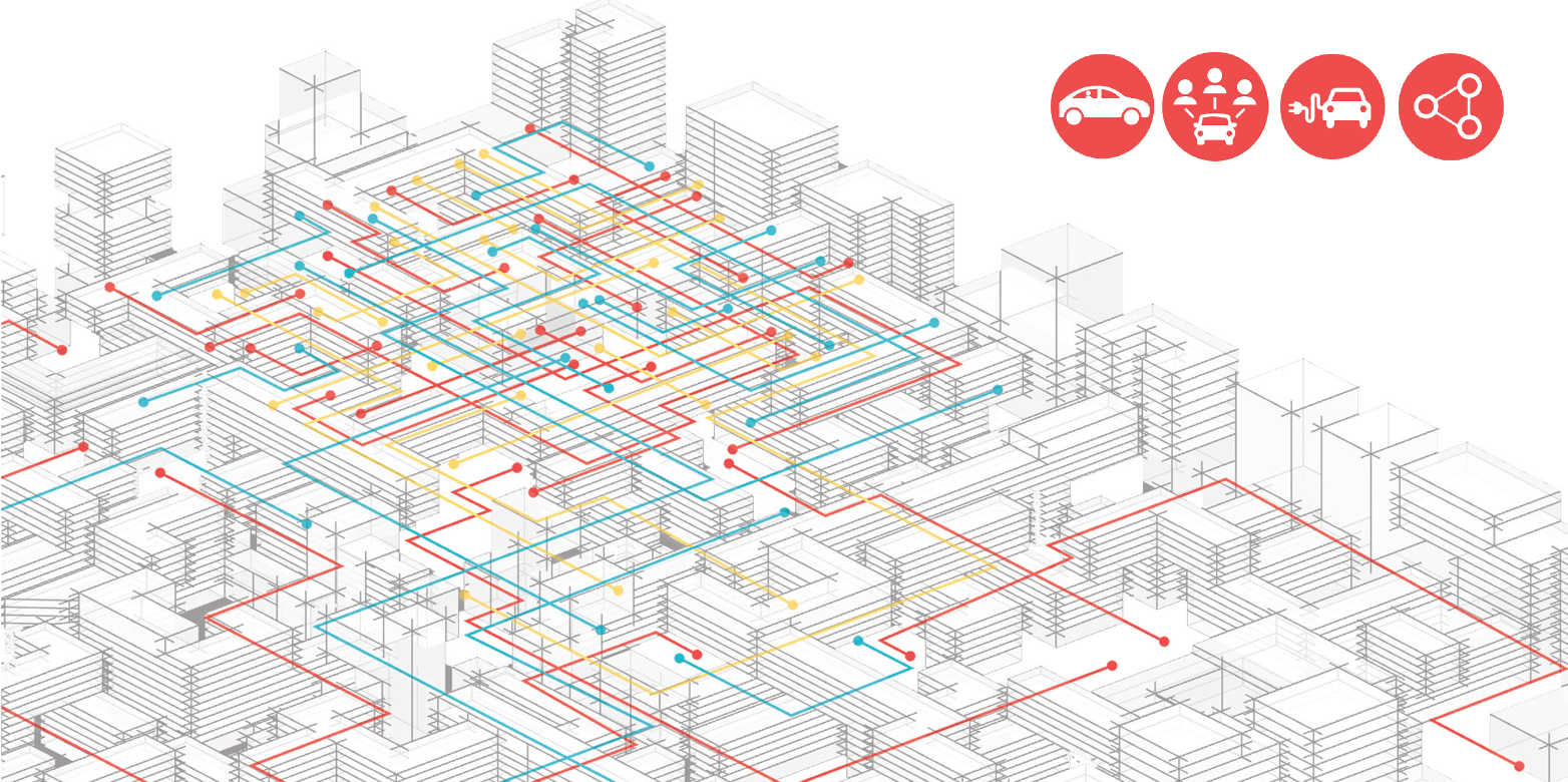 Enlarged view: An urban design response to the technological shift in transportation (Illustration: T. Maheshwari)