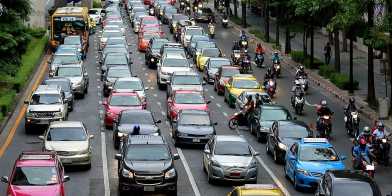 Verkehrsreiche Bewegungen in städtischen Gebieten