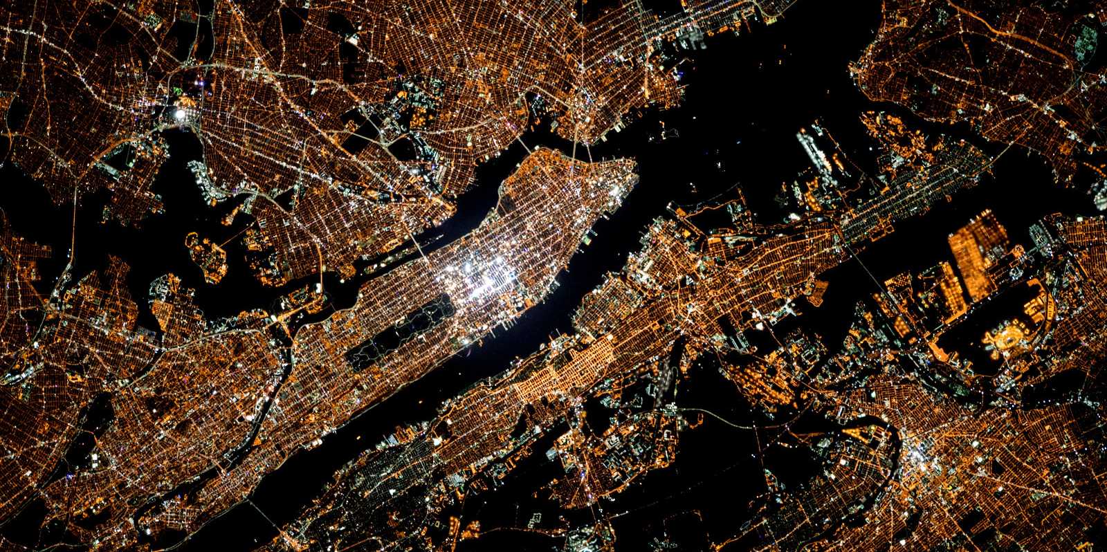 Vergrösserte Ansicht: Städtische Verkehrssteuerung, New York&nbsp; (CC0 NASA)