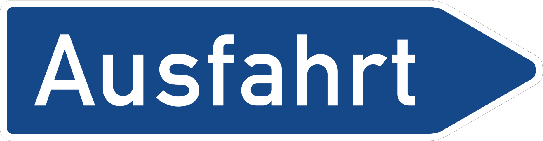 Vergrösserte Ansicht: Zeichen 333: Ausfahrt von der Autobahn (CC0 / Wikimedia Commons)