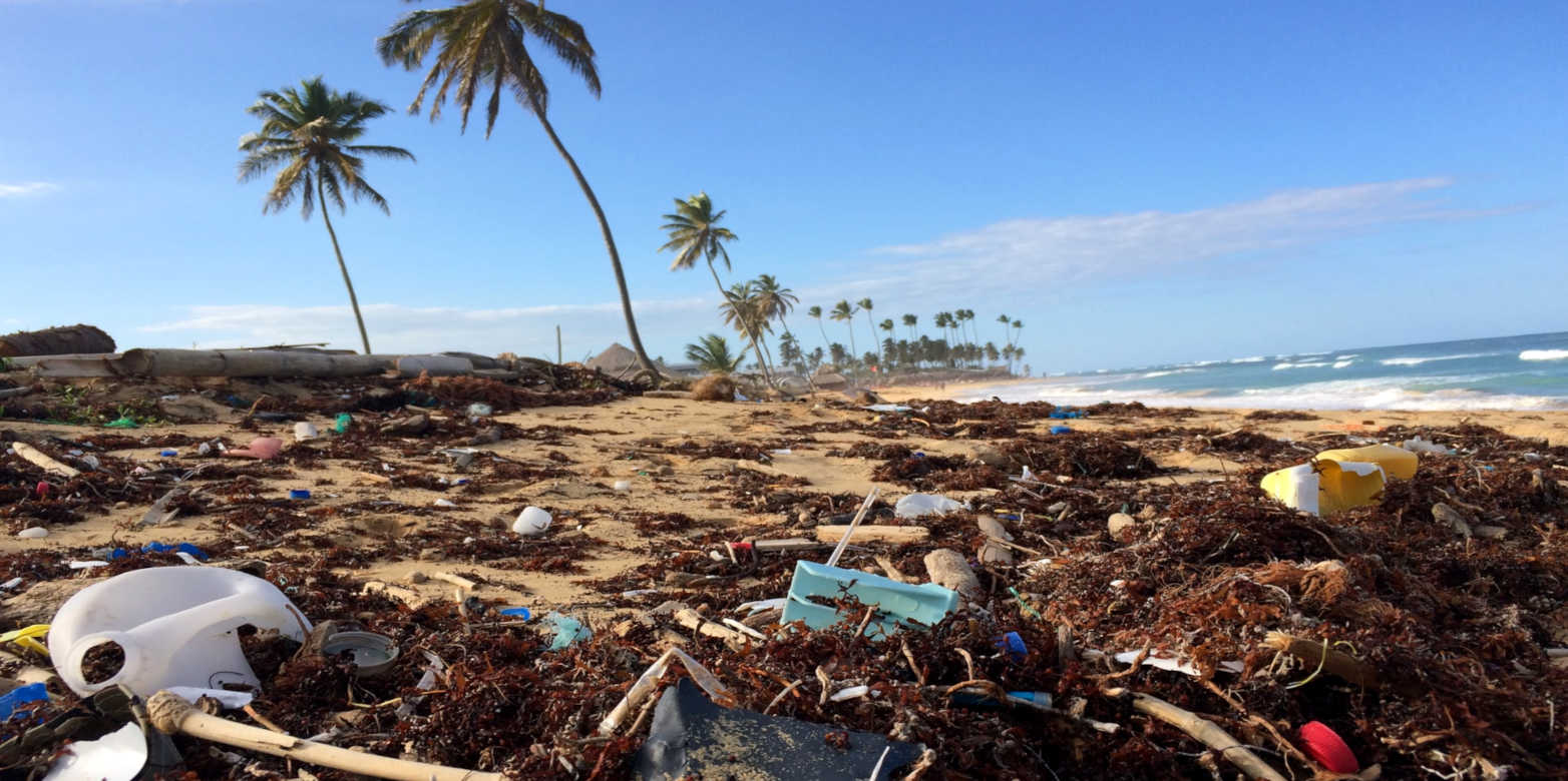 Vergrösserte Ansicht: Plastic on the beach in Punta Cana, Dominican Republic ( CC0 1.0 / D. Woodhouse via Unsplash )