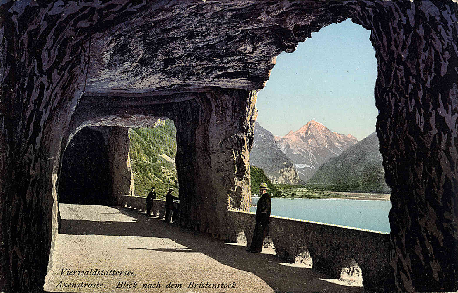 Enlarged view: Axenstrasse, Lake Lucerne ( CC0 1.0 / ETH-Library Zurich / Photographer: Unknown)