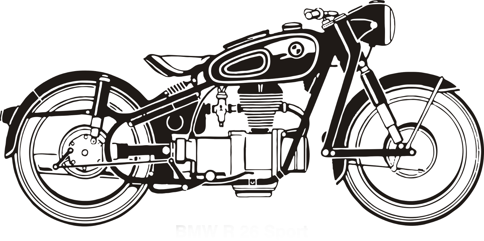 Enlarged view: BMW R26 Sport (CC0 1.0 / OpenClipart via Pixabay )