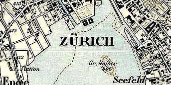 Zürich Siegfriedkarte