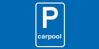 Carpool Parkschild