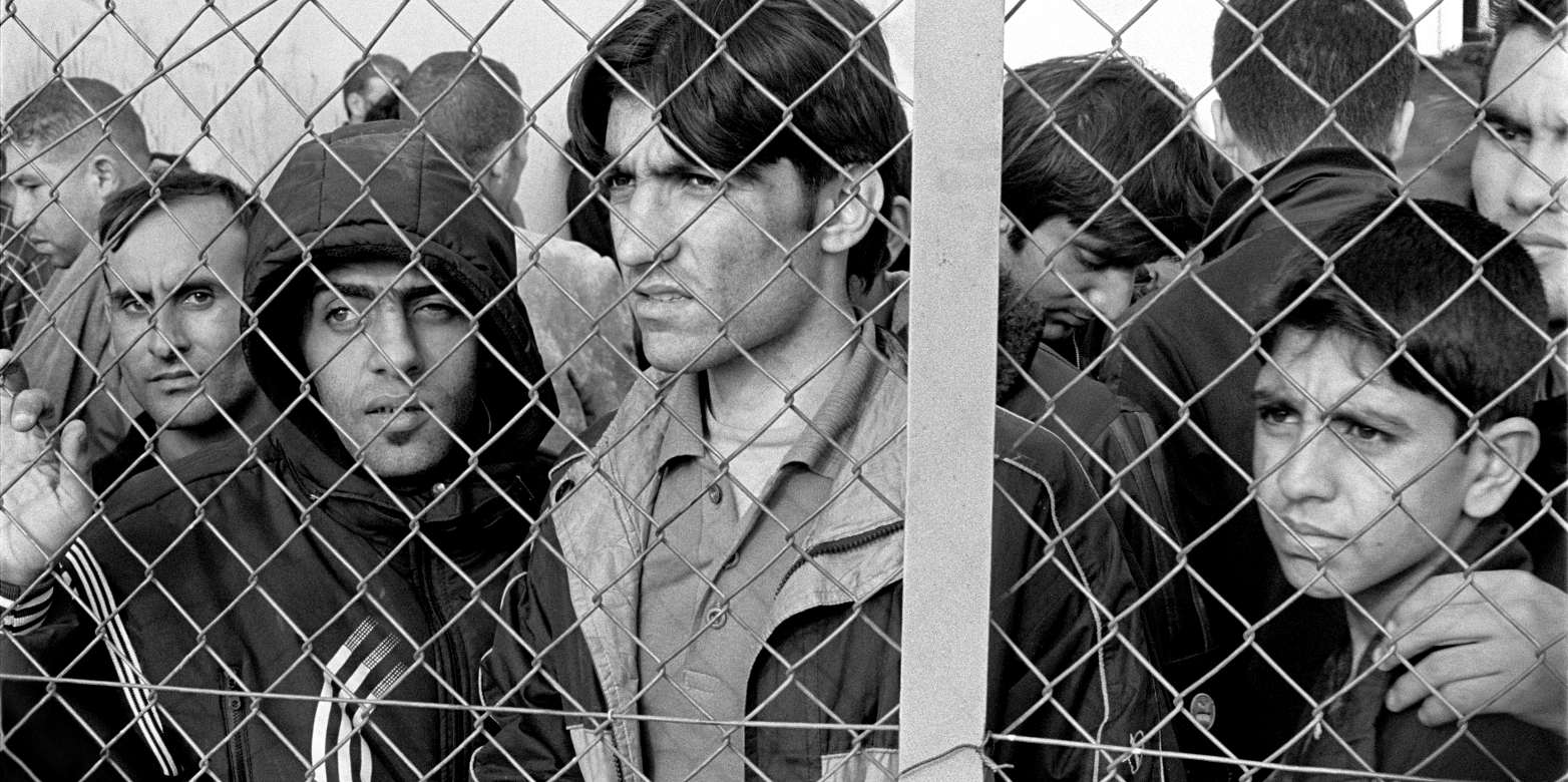 Vergrösserte Ansicht: Immigranten im Auffanglager Fylakio ( CC BY-SA 3.0 / Ggia via Wikimedia Commons)