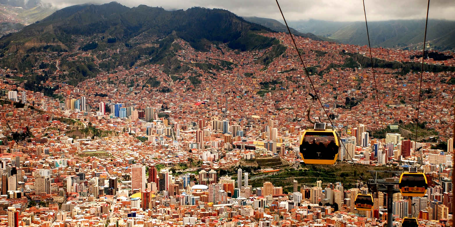 Vergrösserte Ansicht: Seilbahn in La Paz ( CC0 1.0 / Snowscat via Unsplash)